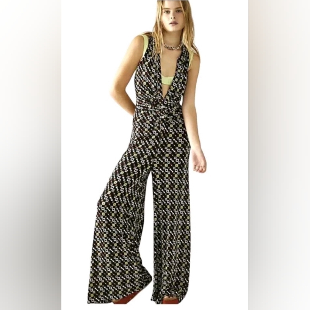 Free people Shayla Halter Jumpsuit NWOT.  Never been worn.